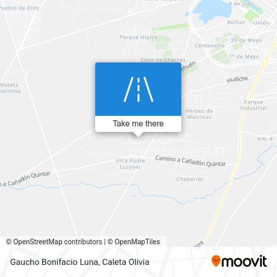 Mapa de Gaucho Bonifacio Luna