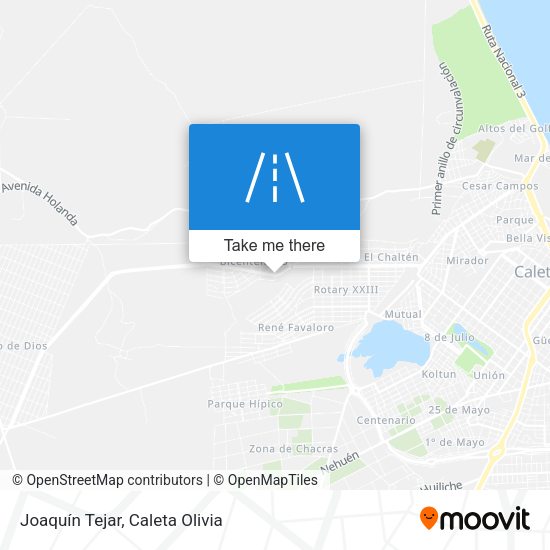 Mapa de Joaquín Tejar