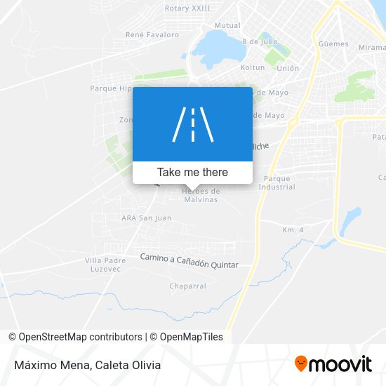 Máximo Mena map