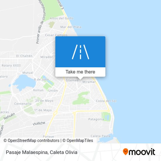 Mapa de Pasaje Malaespina