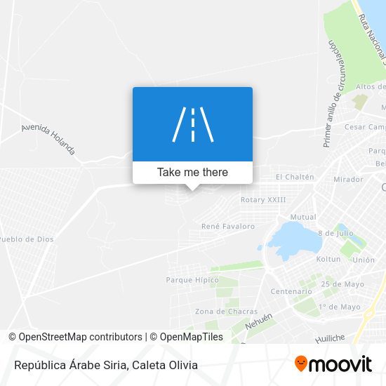 Mapa de República Árabe Siria