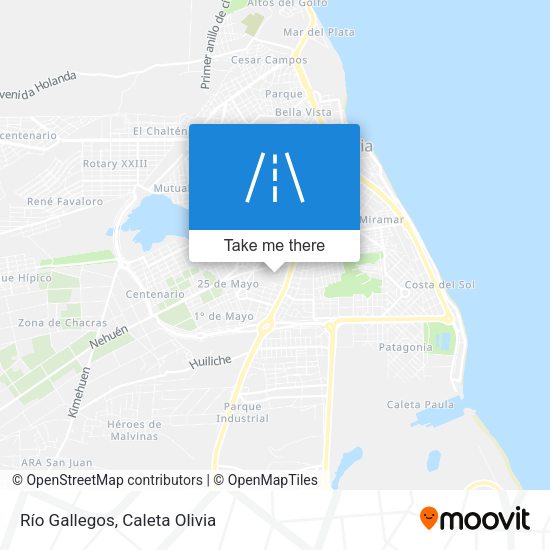 Mapa de Río Gallegos