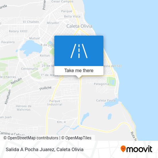 Salida A Pocha Juarez map