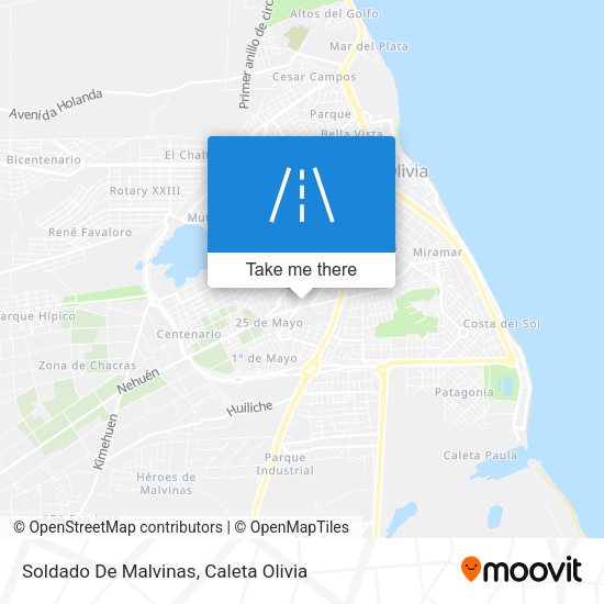 Soldado De Malvinas map