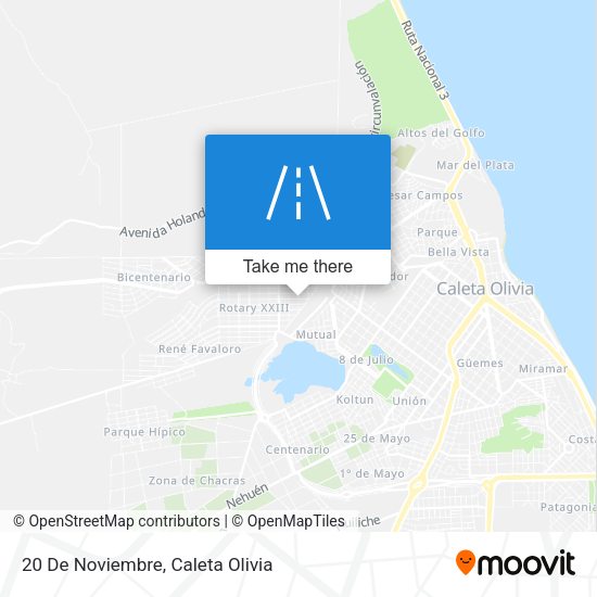 Mapa de 20 De Noviembre