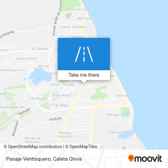 Pasaje Ventisquero map