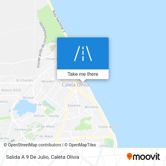 Mapa de Salida A 9 De Julio