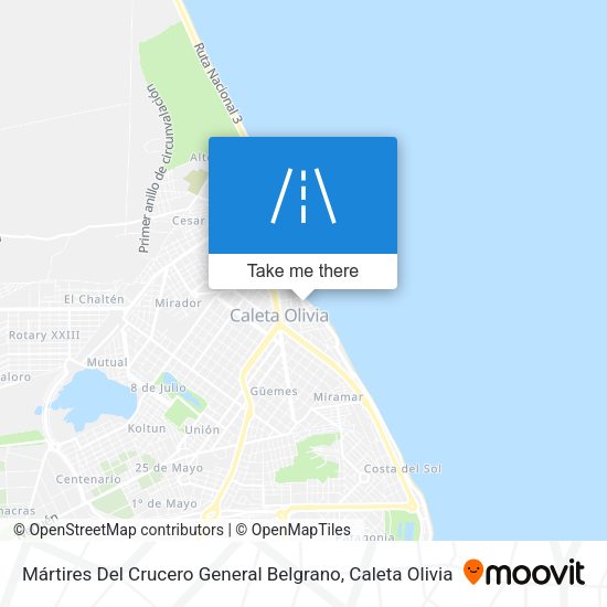 Mártires Del Crucero General Belgrano map