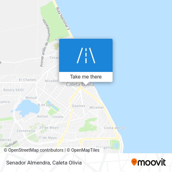 Senador Almendra map