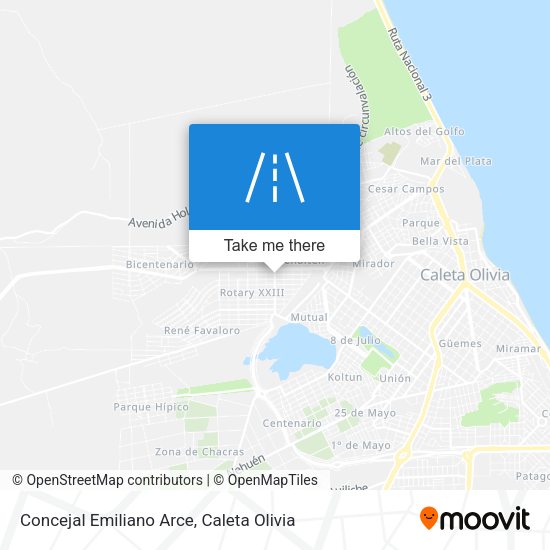 Mapa de Concejal Emiliano Arce