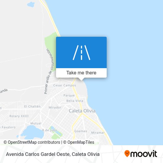 Avenida Carlos Gardel Oeste map