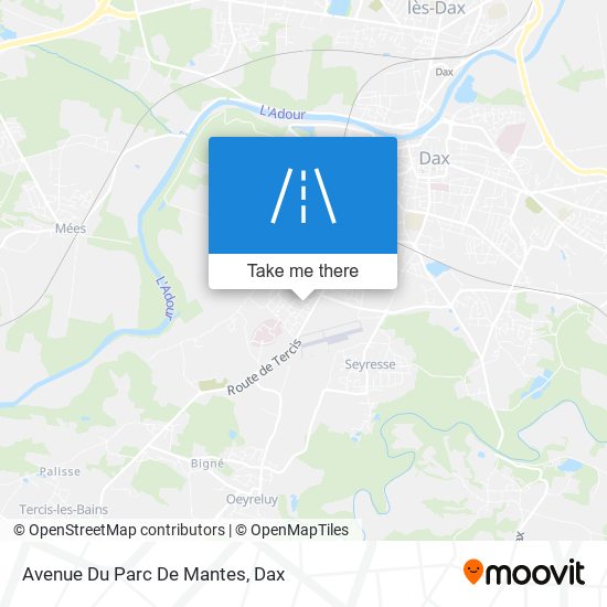 Mapa Avenue Du Parc De Mantes