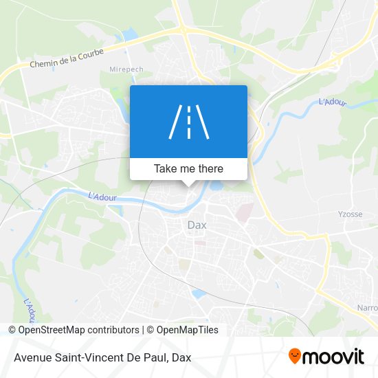 Avenue Saint-Vincent De Paul map