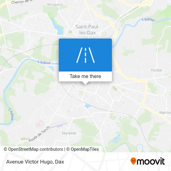 Avenue Victor Hugo map