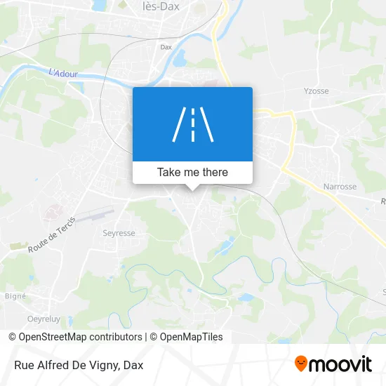 Rue Alfred De Vigny map