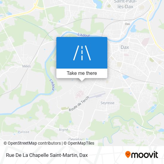 Rue De La Chapelle Saint-Martin map