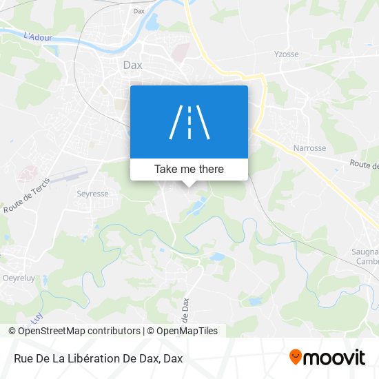 Rue De La Libération De Dax map