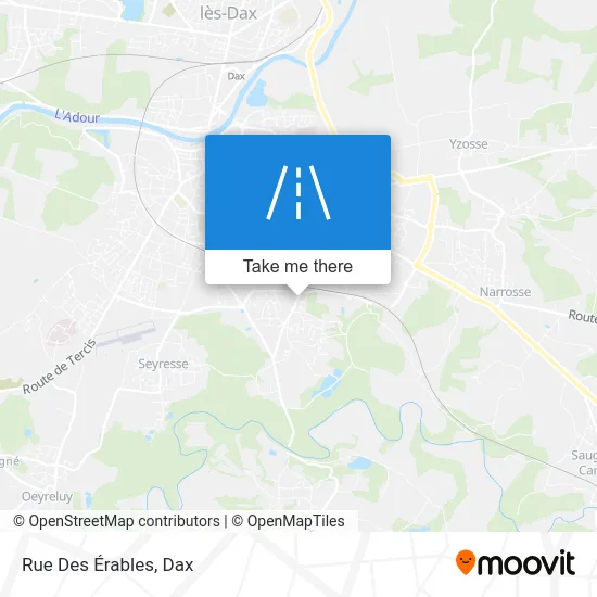 Rue Des Érables map