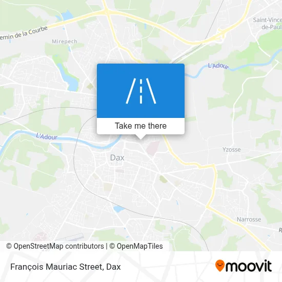 Rue François Mauriac map