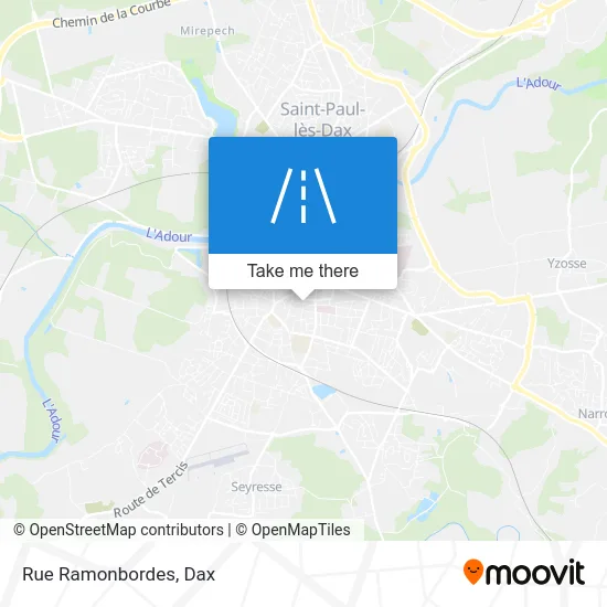 Mapa Rue Ramonbordes