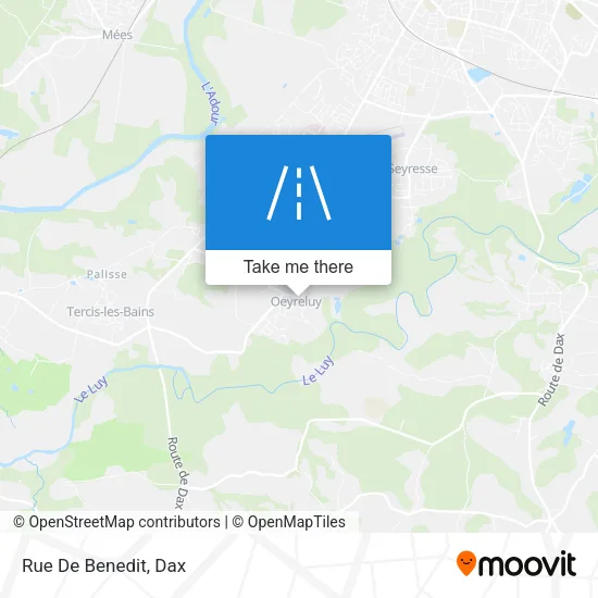 Rue De Benedit map