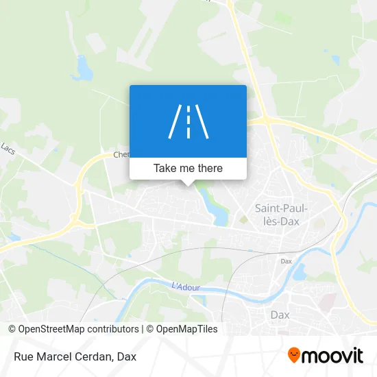 Mapa Rue Marcel Cerdan