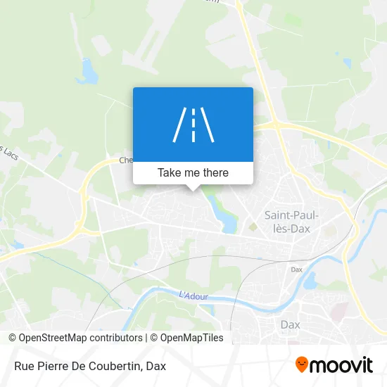 Rue Pierre De Coubertin map