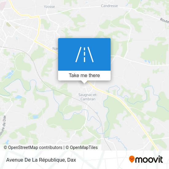 Mapa Avenue De La République