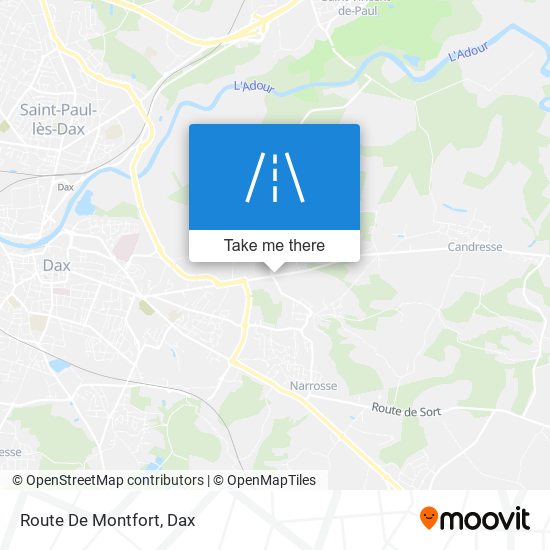 Mapa Route De Montfort