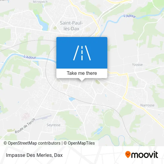 Impasse Des Merles map
