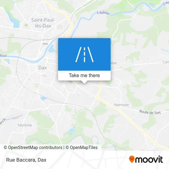 Rue Baccara map