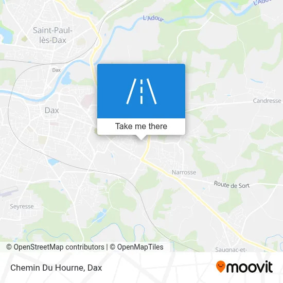 Chemin Du Hourne map
