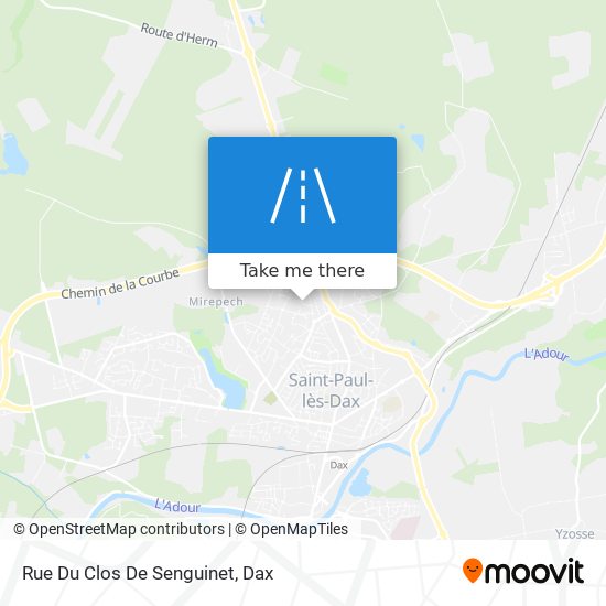 Mapa Rue Du Clos De Senguinet