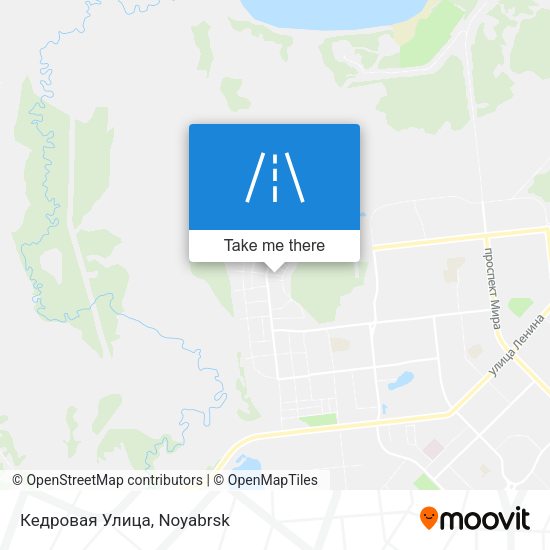 Кедровая Улица map