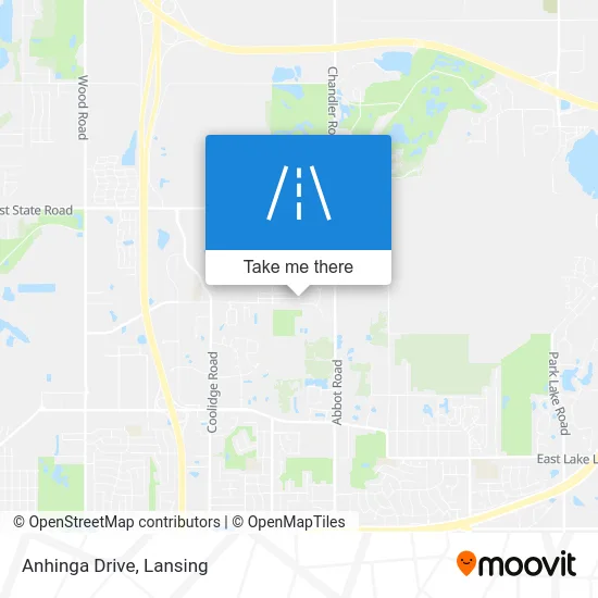 Anhinga Drive map