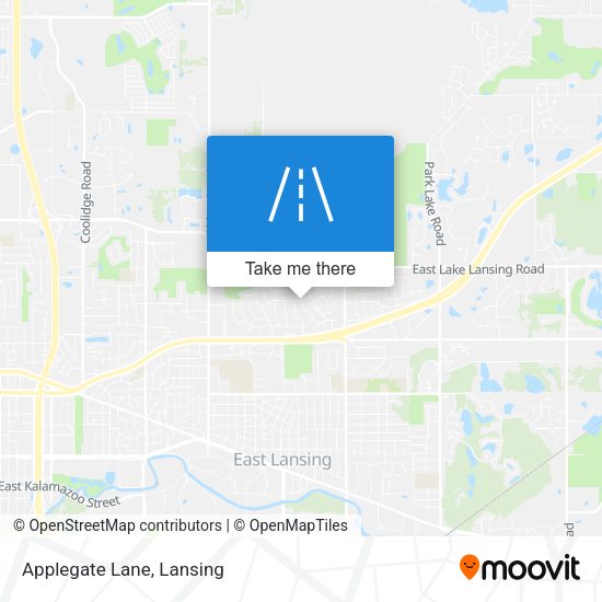 Applegate Lane map