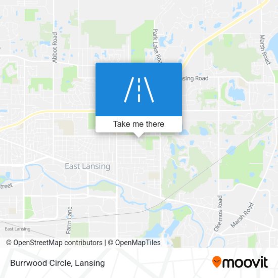 Mapa de Burrwood Circle