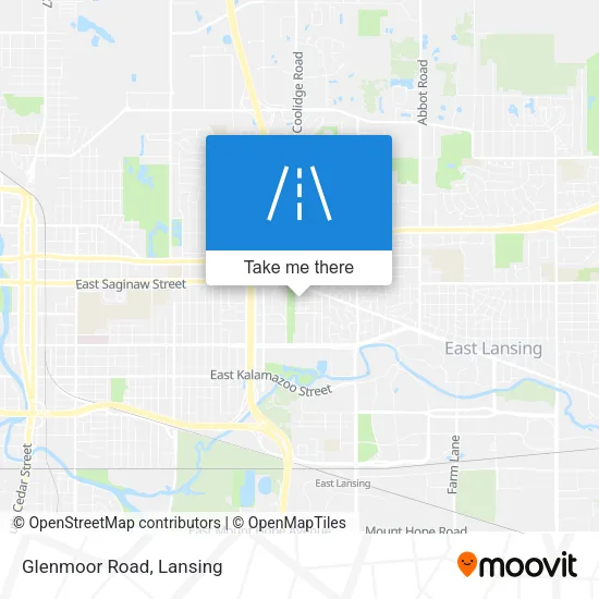 Glenmoor Road map