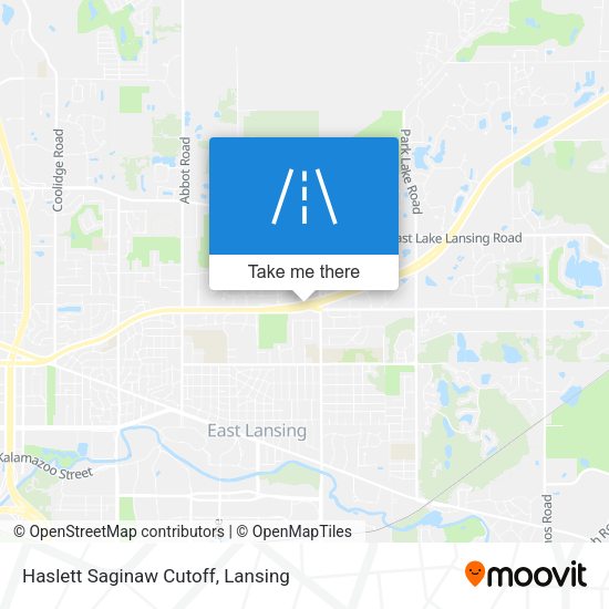 Haslett Saginaw Cutoff map