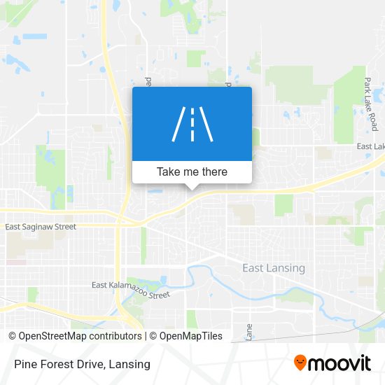 Pine Forest Drive map