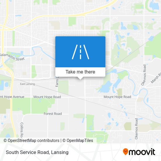 South Service Road map
