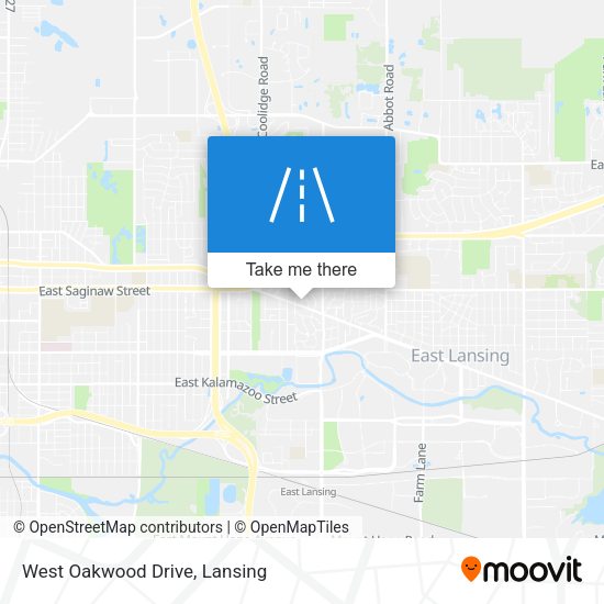 Mapa de West Oakwood Drive