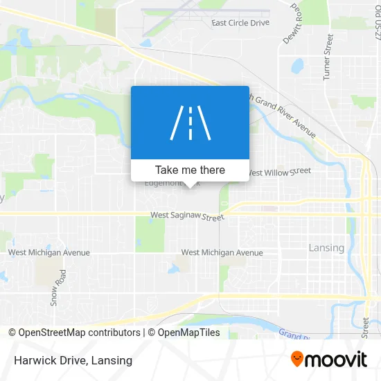 Harwick Drive map