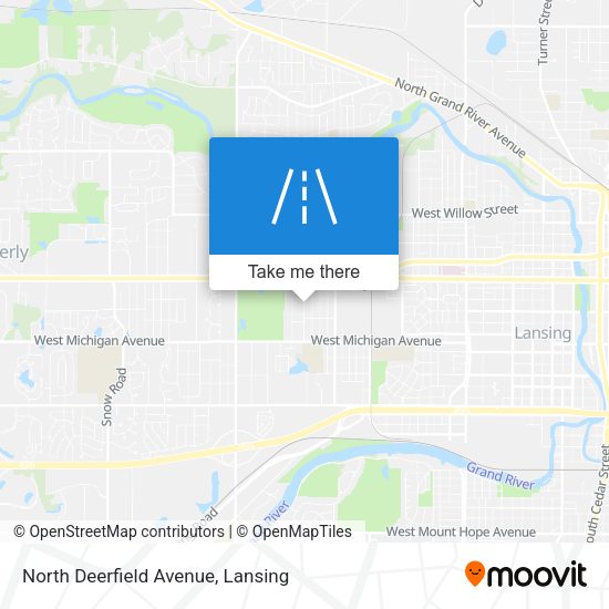 North Deerfield Avenue map