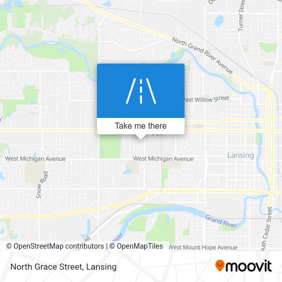 North Grace Street map