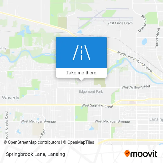 Springbrook Lane map