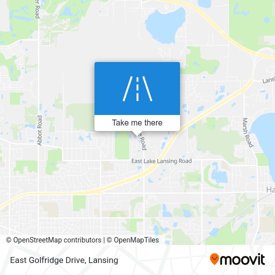 East Golfridge Drive map