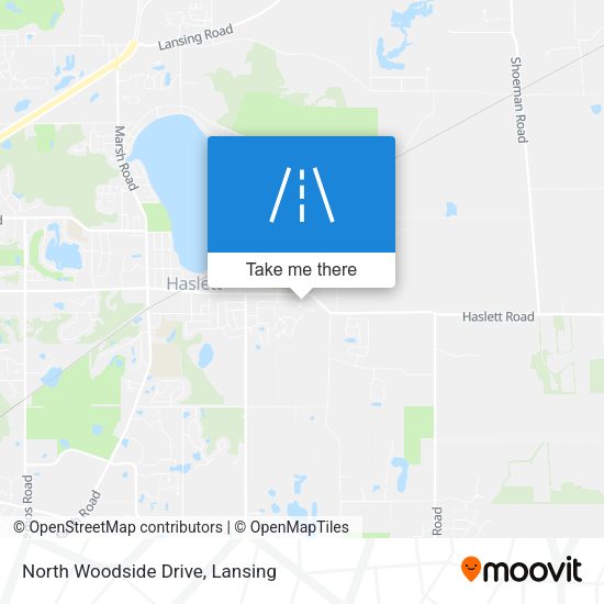 North Woodside Drive map