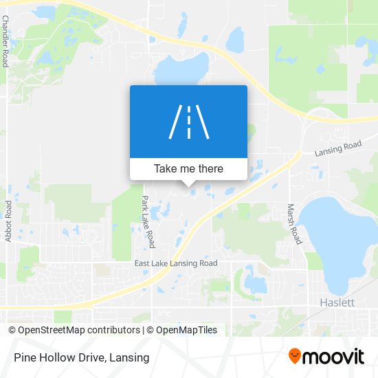 Pine Hollow Drive map