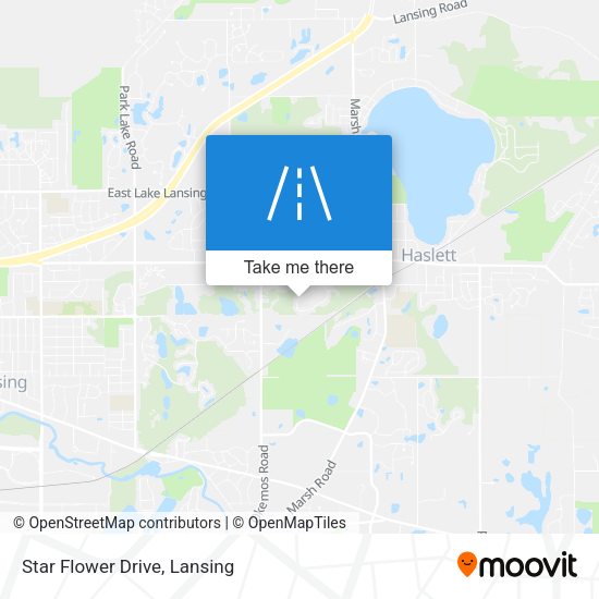 Star Flower Drive map